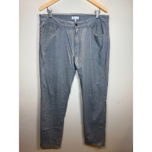 Peter Millar Men's Size 35 Gray Golf Pants Five Pocket Design - Picture 1 of 5